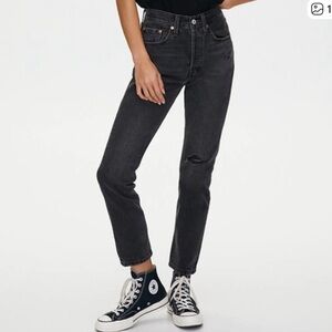 Levi’s Premium 501 Black skinny Jeans 23